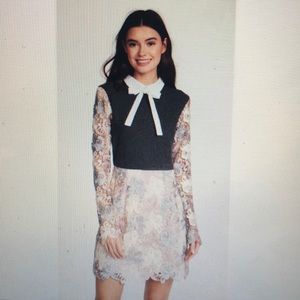 Endless Rose mixed media dress